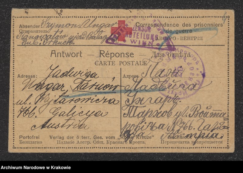 image.from.unit.number "Korespondencja żołnierzy z czasów I wojny światowej - 165 sztuk kart pocztowych, widokówek i listów"