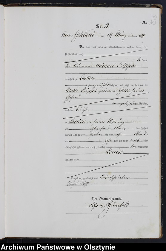 image.from.unit.number "Geburts-Haupt-Register Nr 1 - 77"
