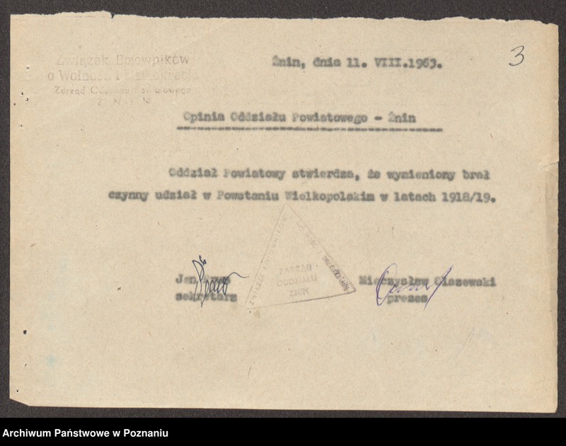 Obraz 19 z jednostki "Życiorysy powstańców wielkopolskich: J - tom lll /Jankowski Wacław - Jarząbek Wincenty/."