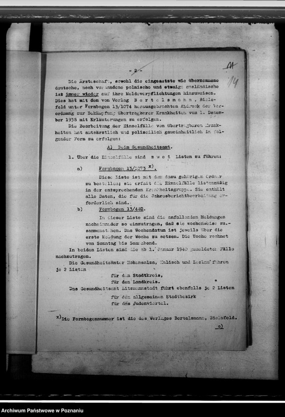 Obraz 18 z jednostki "Zarządzenia w sprawie zwalczania zaraźliwych chorób"