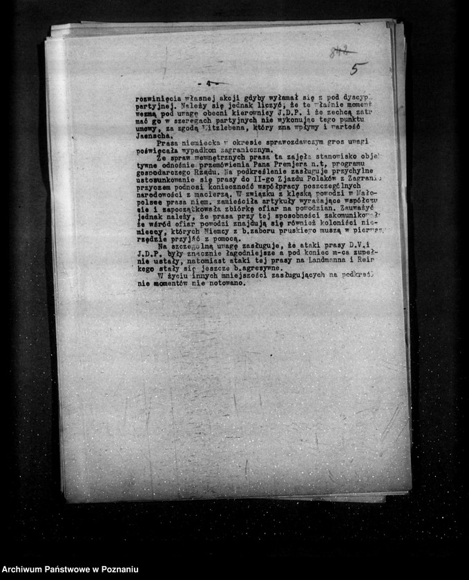 Obraz 11 z jednostki "Sprawozdania z życia mniejszości narodowych za miesiące lipiec i sierpień, wrzesień 1934 r."