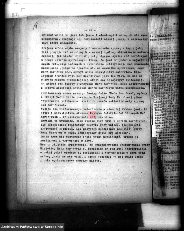 Obraz 20 z jednostki "Sprawozdanie Miejskiej Rady Narodowej w Szczecinie z działalności w roku 1948"