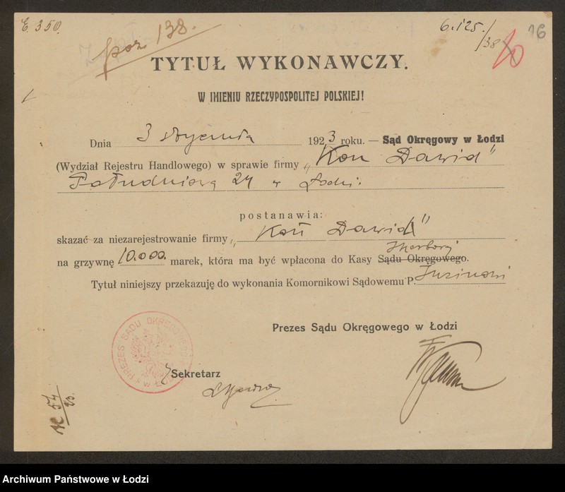 Obraz 18 z jednostki "Kon Dawid- handel szmatami"