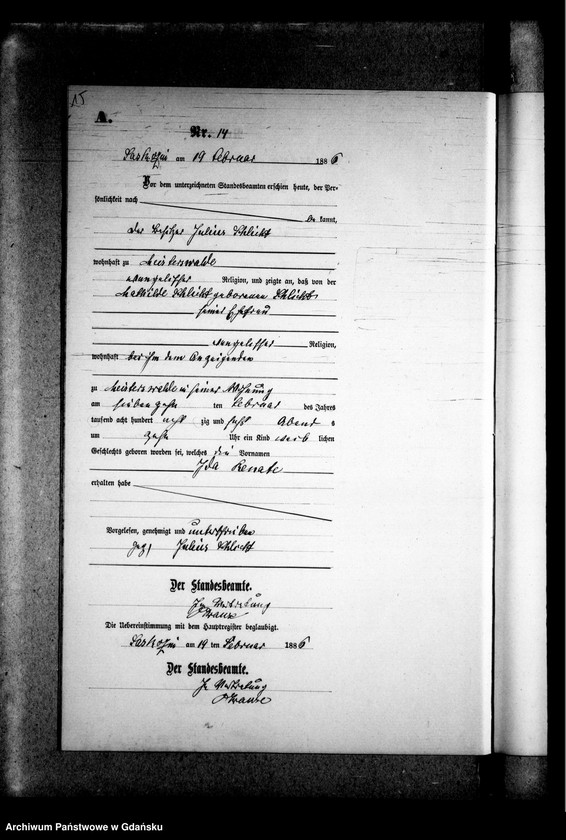 Obraz 19 z jednostki "Księga urodzeń"