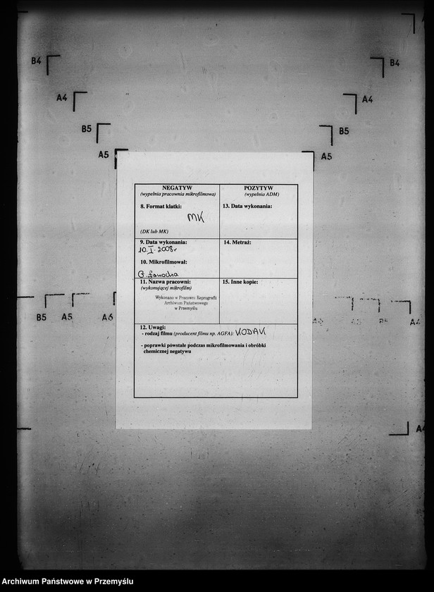 Obraz 3 z jednostki "[Kopie ksiąg metrykalnych parafii Wysowa z filią Blechnarka (dekanat Gorlice)]"