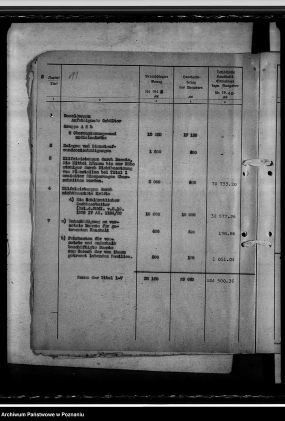 Obraz 14 z jednostki "Haushalt der Medizinalverwaltung - Haushaltsvoranschlag 1942"