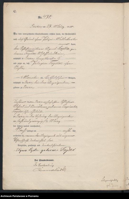 Obraz 7 z jednostki "Księga miejscowa zgonów"