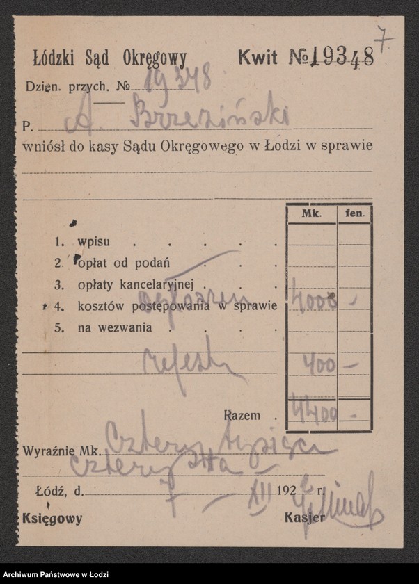 Obraz 9 z jednostki "Antoni Brzeziński- prowadzenie obnośnego handlu resztkami po wsiach"