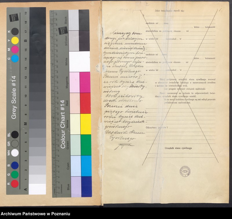 Obraz 3 z jednostki "Księga miejscowa małżeństw tom II [Rejestr główny małżeństw]"