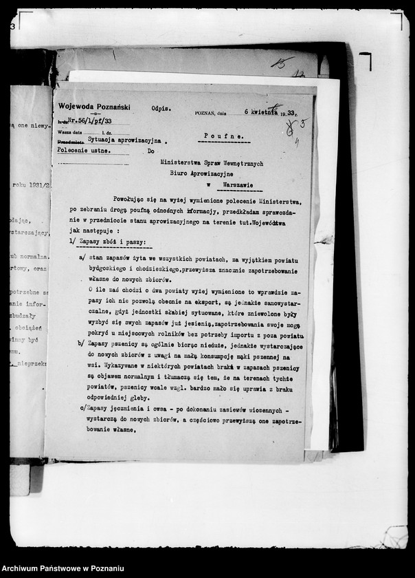 Obraz 9 z jednostki "/Pisma ogólne wojewody, materiały dotyczące starostów i wojewodów itp../"