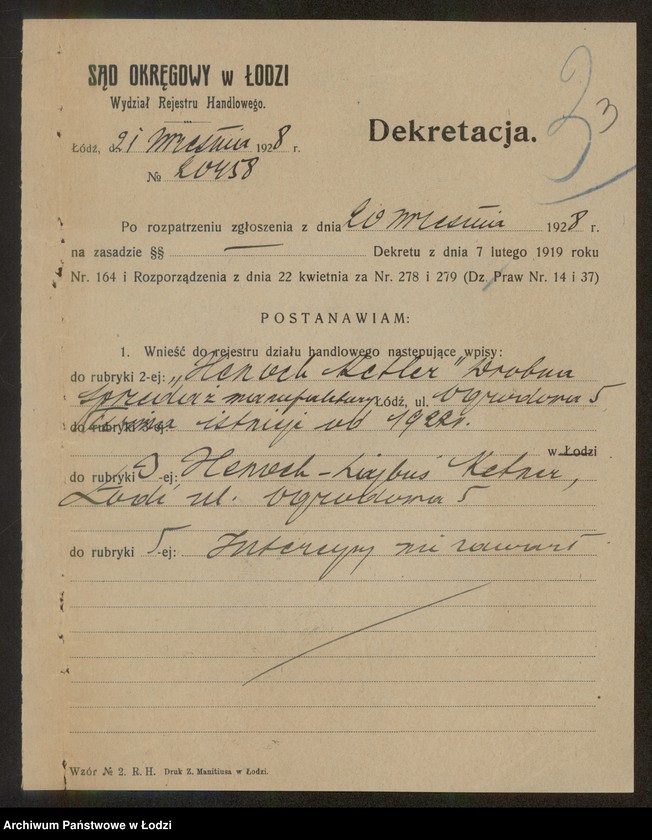 Obraz 5 z jednostki "Henoch Ketler- drobna sprzedaż manufaktury"