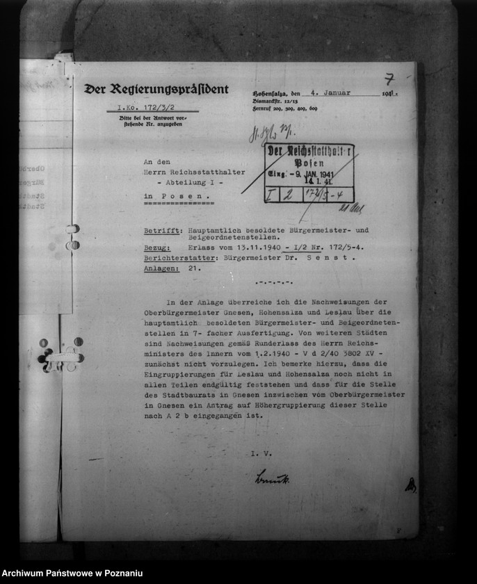 Obraz 11 z jednostki "Besoldung der Gemeindebeamten in den eingegliederten Ostgebieten"