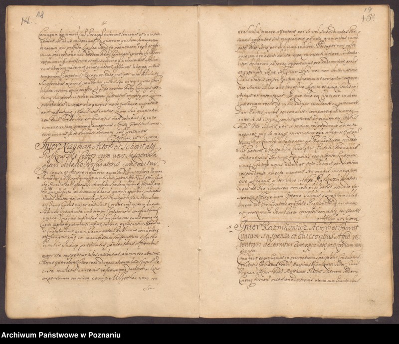 Obraz 13 z jednostki "Protocolon actorum officii consularis Posnaniensis."