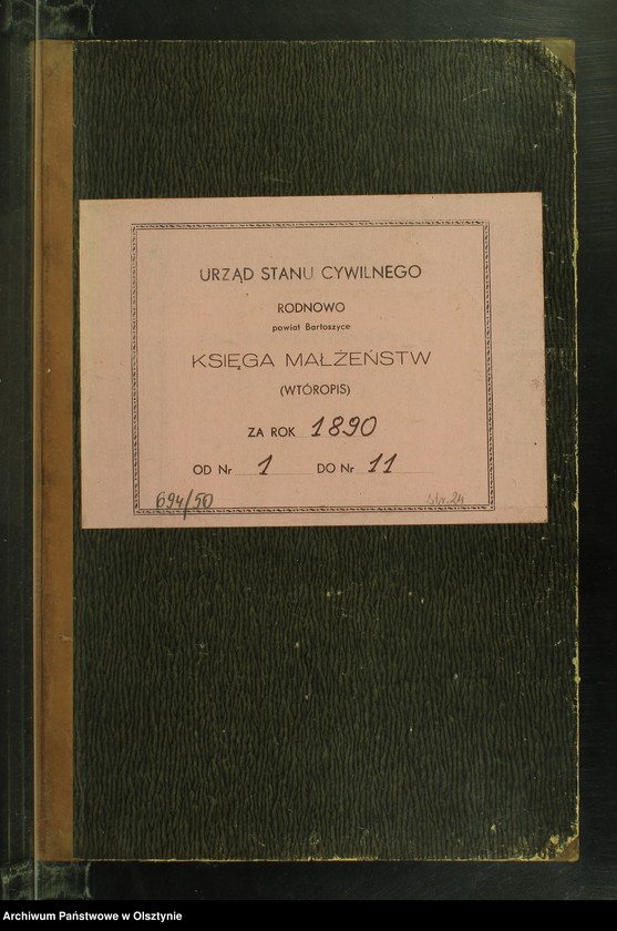 image.from.unit.number "Heiraths-Neben-Register Nr 1 - 11"