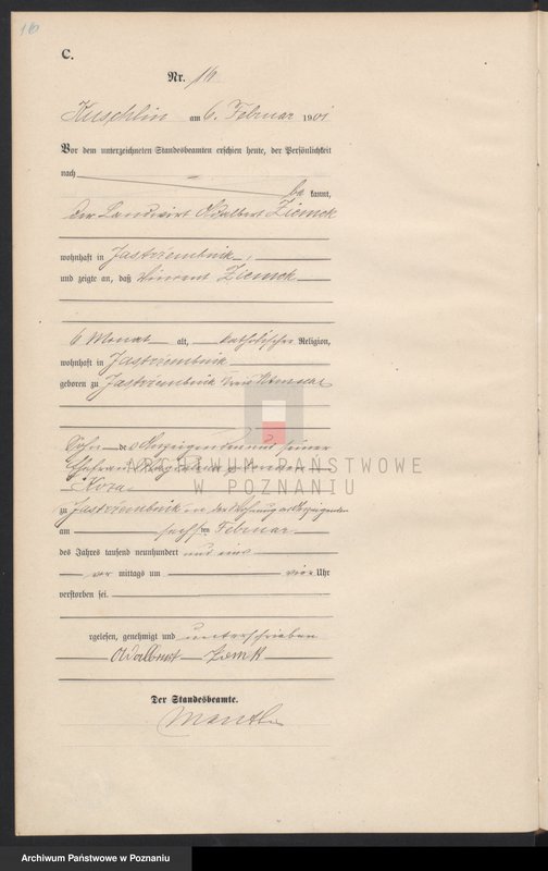 Obraz 19 z jednostki "Sterbe-Haupt-Register"