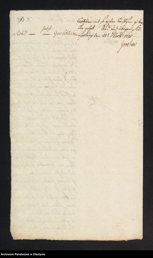 image.from.unit.number "In S. [Sachen] der Freytagschen Vormündern. Wegen eines nachgesuchten Capitals von 2700 f aus der Neuhausenschen Kirchen Caße"