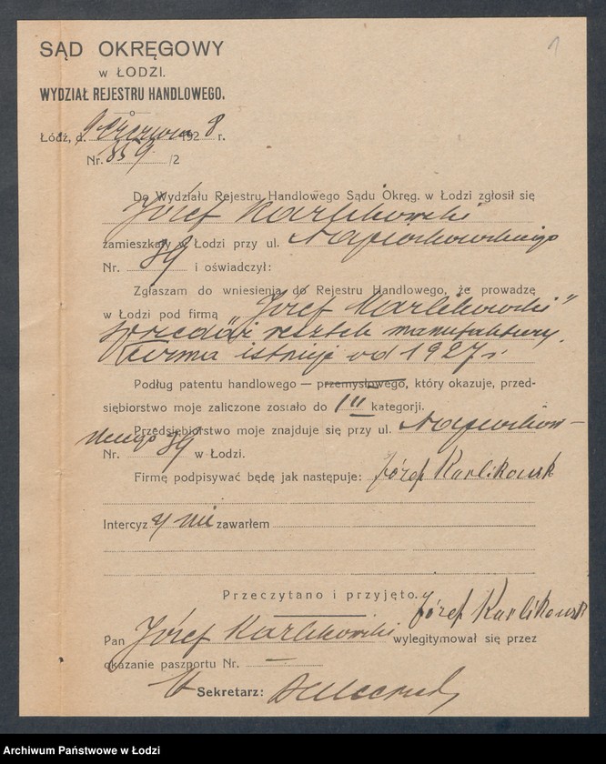 Obraz 3 z jednostki "Józef Karlikowski – sprzedaż resztek manufakturowych"