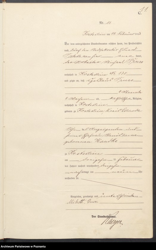 Obraz 13 z jednostki "Sterbe-Haupt-Register"