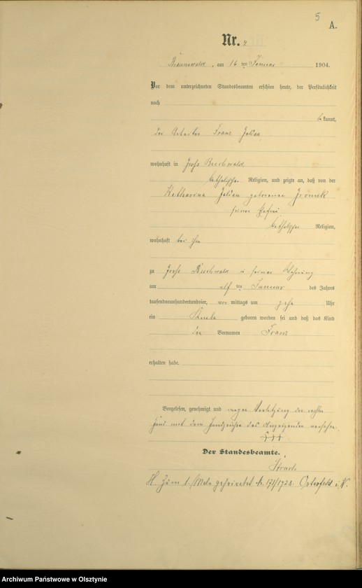 image.from.unit.number "Geburts-Haupt-Register Nr 1 - 72"