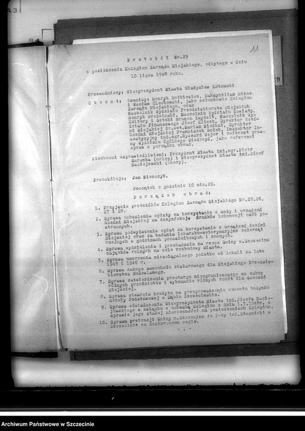 Obraz 7 z jednostki "Protokoły Kolegium Zarządu Miejskiego nr 27-68 (kopie)"