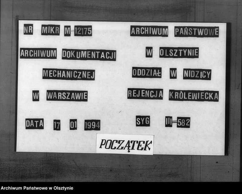 Obraz 1 z jednostki "Kanzleigehilfe Ostrowsky [Friedrich]"