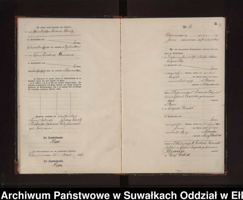 image.from.unit.number "Heiraths-Neben-Register des Preussischen Standes-Amtes Widminnen Kreis Loetzen"
