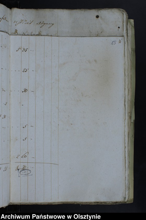 image.from.unit.number "Jahr Kirchen Rechnung der Waltersdorfschen Kirche aller Einnahme und Ausgabe wie auch Bau-Rechnung"