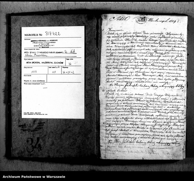 image.from.unit.number "Akta urodzeń, małżeństw i zgonów"