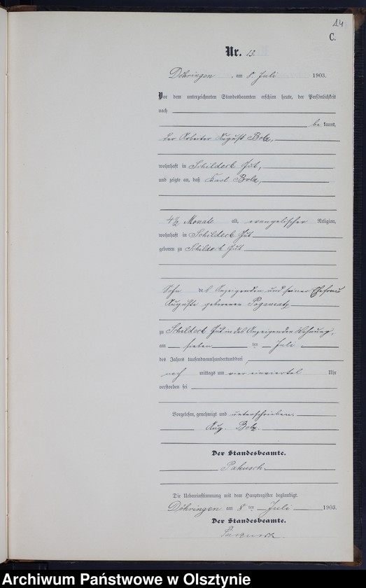 image.from.unit.number "Sterbe-Neben-Register Nr 1 - 21"