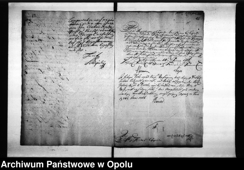 Obraz 18 z jednostki "Acta des Magistrats zu Oppeln von Anstellung und Vereidung der Tabaks Distributeure ingleichen Denunciationen"