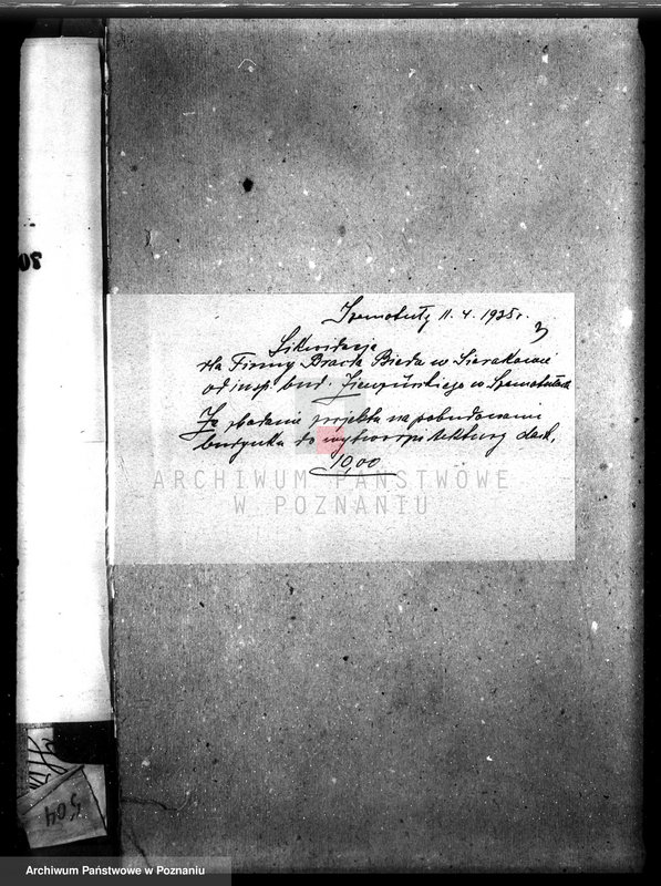 image.from.unit.number "Zatwierdzenie zakładu przemysłowego / wytwórni tektury dachowej/ Braci Buda w Sierakowie, pow. międzychodzki"