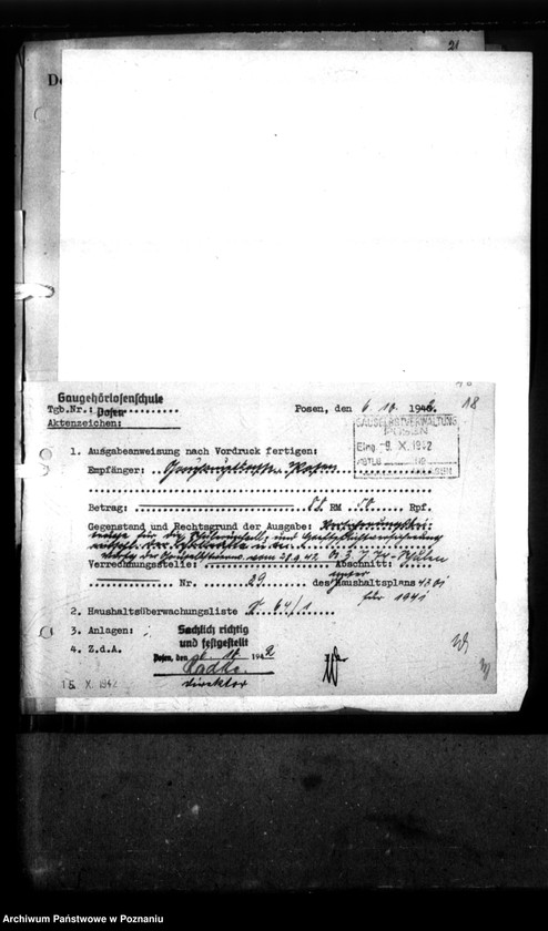 Obraz 20 z jednostki "Unfall und Haftpflichtversicherung Schüler und Lehrkräfte. [Sprawy ubezpieczeniowe]."