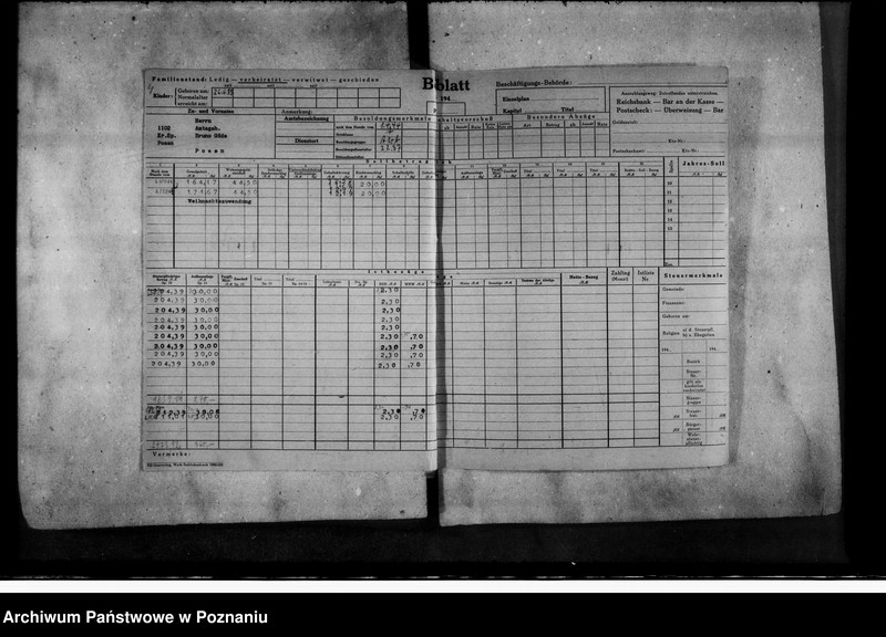 Obraz 8 z jednostki "Bewerbungen um Anstellung (oraz karty wynagrodzeń, m.in. Landratów)"