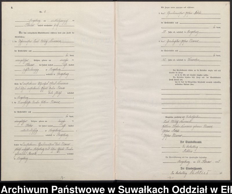 image.from.unit.number "Heirats-Neben-Register des Preussischen Standes-Amtes Angerburg Kreis Angerburg"