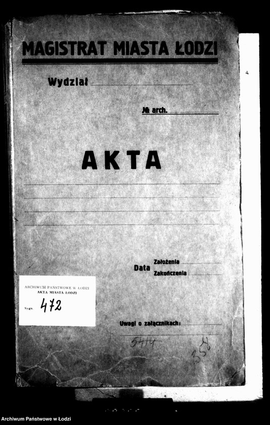 Obraz 4 z jednostki "Akta tyczące się budowy domów przez prządków"