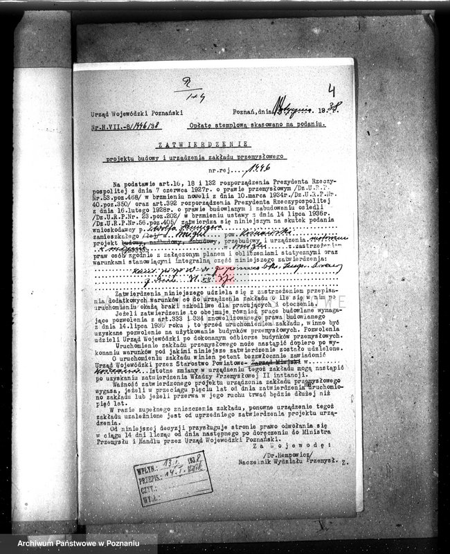 Obraz 8 z jednostki "/Przebudowa młyna A. Hennigera w Śmiglu, pow. kościański/"