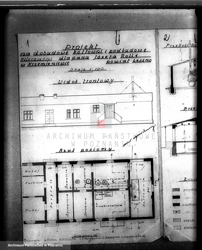 Obraz 5 z jednostki "Projekt urządzenia mleczarni J. Rolli w Krzemieniewie, pow. leszczyński"