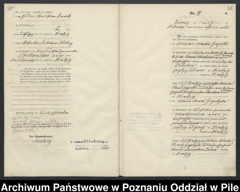Obraz 17 z jednostki "Księga małżeństw"