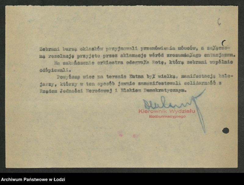 Obraz 7 z jednostki "Wybory do Sejmu okręg VIII Kutno - sprawozdania [z akcji wyborczej, wykazy uprawnionych do głosowania, składy Obwodowych Komisji Wyborczych]"