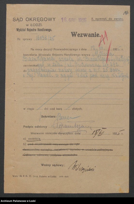 Obraz 18 z jednostki "Braeutigam i Matejko i S-ka- przedsiębiorstwo robót budowlanych"