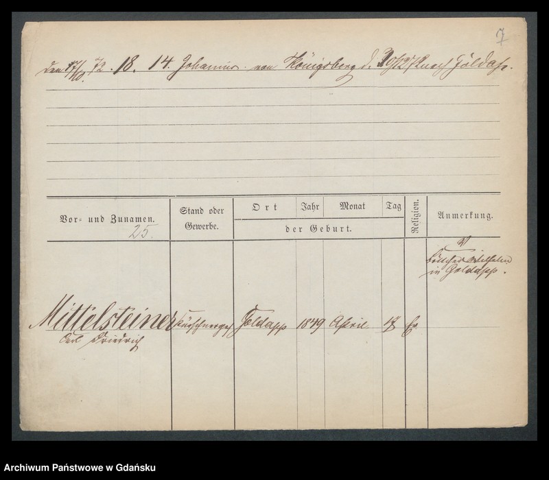 image.from.unit.number "Karty meldunkowe: Mittelsteiner - Modt"