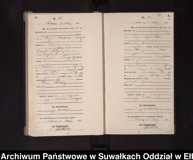 image.from.unit.number "Geburts-Neben-Register des Königlichen Preussischen Standes-Amtes Orlen Kreis Loetzen"
