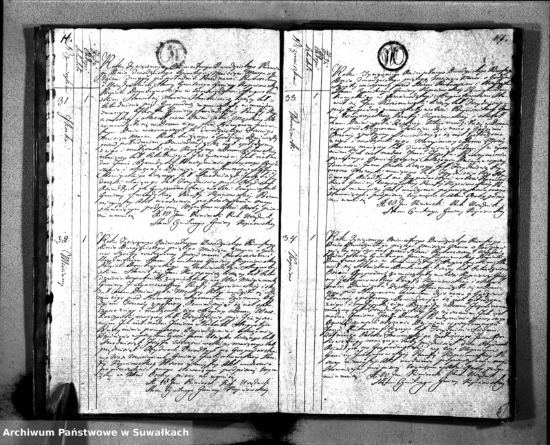 image.from.unit.number "Akta Urodzonych Gminy Kopciowskiey Powiatu Dombrowskiego w Woiewództwie Augustowskim od dnia Pierwszego Miesiąca Stycznia 1821 Roku"