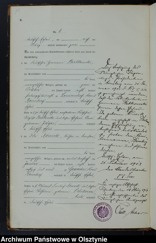 image.from.unit.number "Heiraths-Neben-Register Nr 1 - 45"