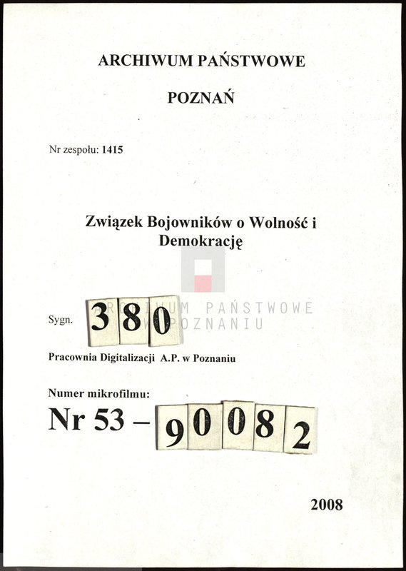 Obraz 1 z jednostki "Relacje i wspomnienia dotyczące powstania wielkopolskiego: 1. Poznań, część V /autorzy relacji od T - W/./Zakrzewski Władysław/."