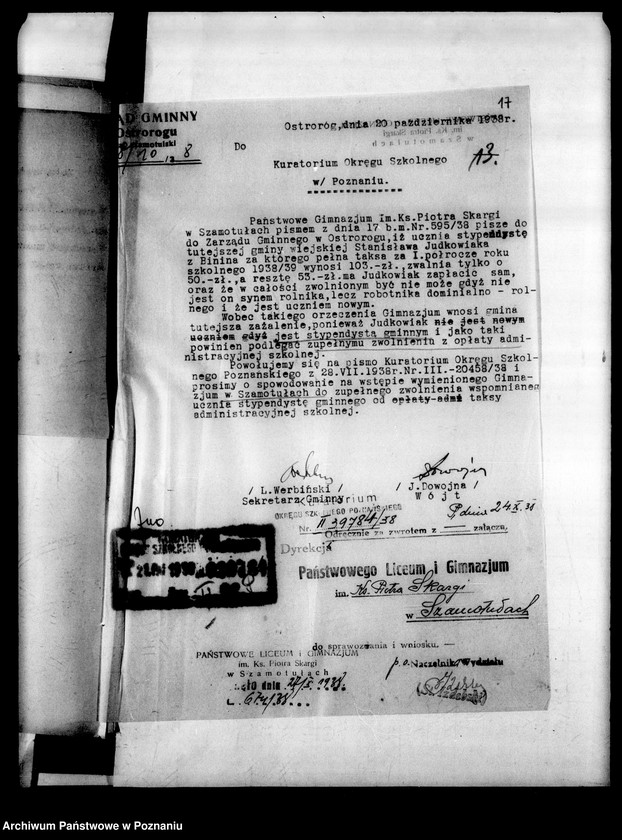 Obraz 20 z jednostki "Państwowe Liceum i Gimnazjum- Szamotuły [spis abiturientów]"