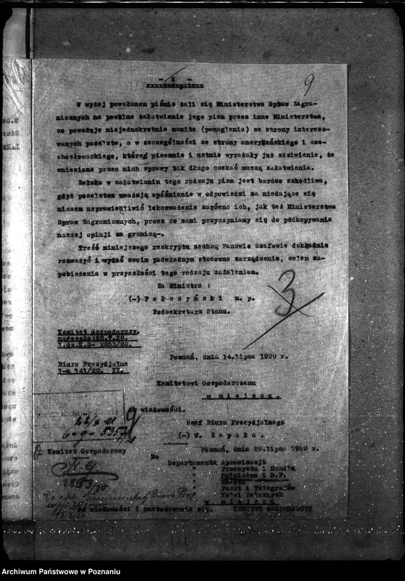 Obraz 12 z jednostki "Sprawy gospodarcze-ogólne Komunikaty Biura Prezydialnego"