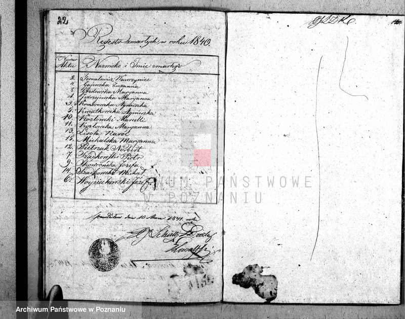 Obraz 13 z jednostki "Duplikat urodzonych, zaślubionych i zgonów"