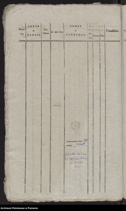 Obraz 14 z jednostki "Spis zgonów"