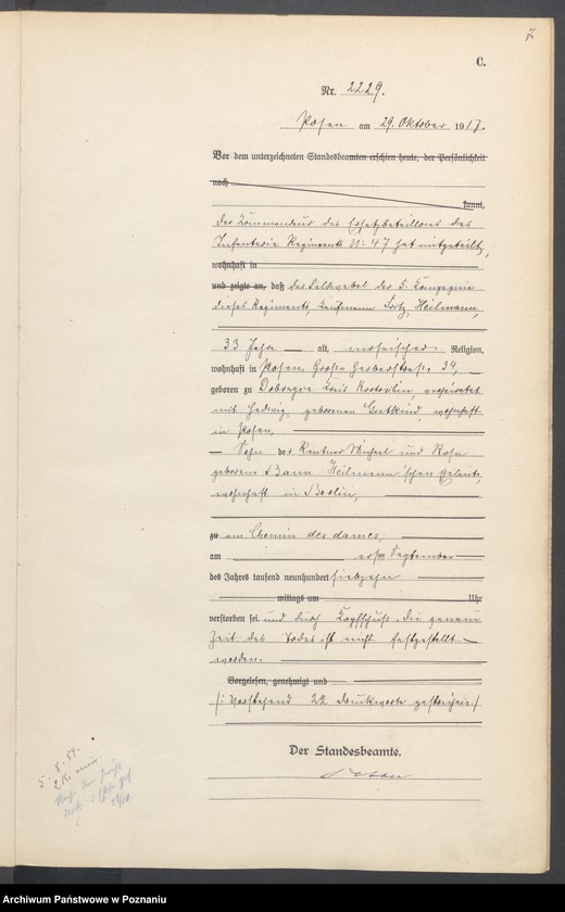 Obraz 9 z jednostki "Księga miejscowa zgonów tom V [Rejestr główny zgonów]"